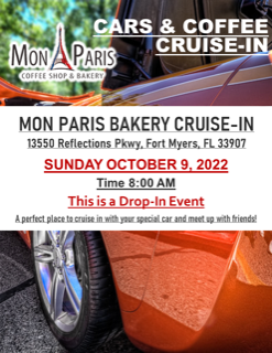 SWFLCC Mon Paris Bakery Cruise In 10922