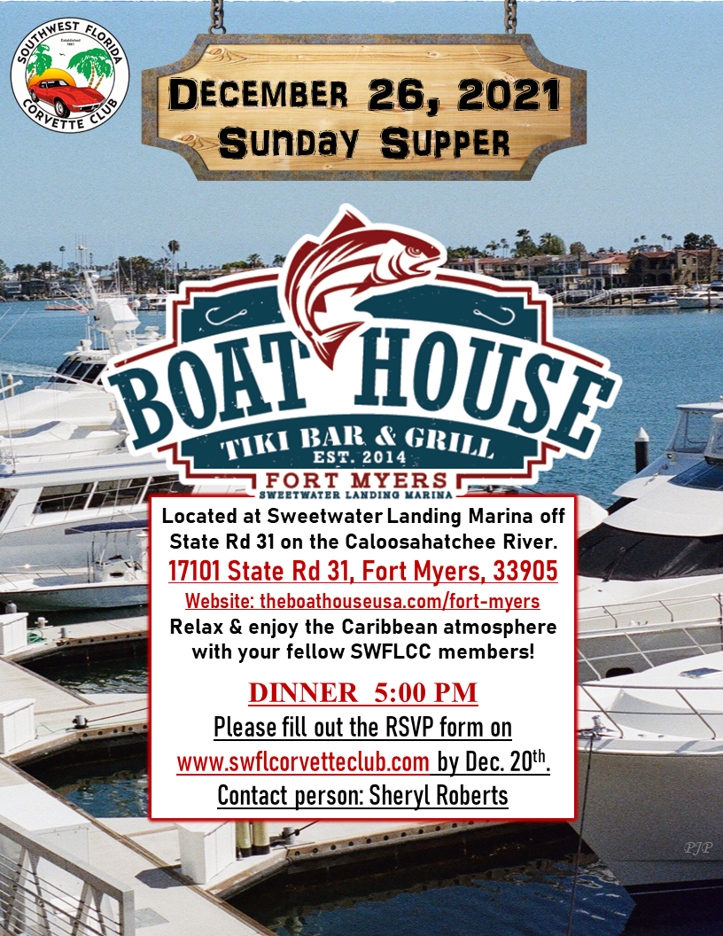 SWFLCC Boat House Sunday Dinner 12262021 1